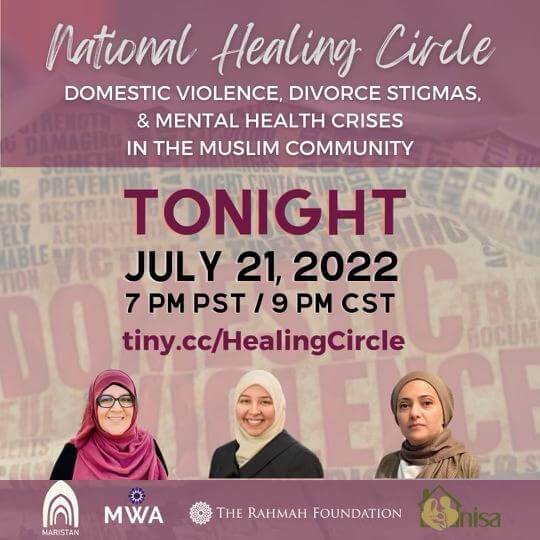 Join us for a women's only Healing Support Circle by Nisa Helpline